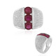 Anello in argento con Rubino del Madagascar (de Melo)