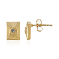 Orecchini in argento con Diamante Champagne I3