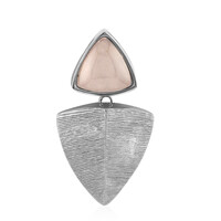 Ciondolo in argento con Quarzo Rosa