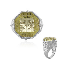 Anello in argento con Quarzo Limone