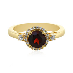 Anello in argento con Granato Mozambico