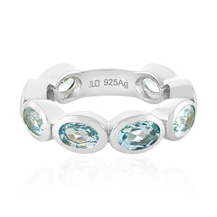 Anello in argento con Topazio Blu Cielo