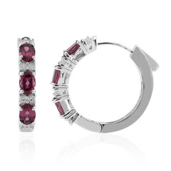Orecchini in argento con Granato Malaya