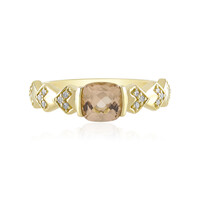 Anello in oro con Morganite del Madagascar AAA (de Melo)