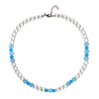 Collana in argento con Quarzo Bianco