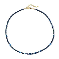 Collana in argento con Ematite Blu