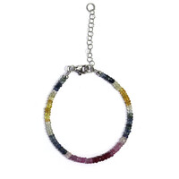 Bracciale in argento con Zaffiro Fancy