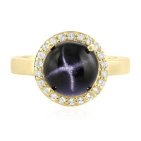 Anello in argento con Diopside Stellato d'India