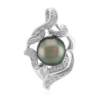 Ciondolo in argento con Perla Tahitiana (TPC)