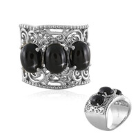 Anello in argento con Diopside Stellato d'India