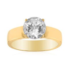 Anello in argento con Topazio Bianco