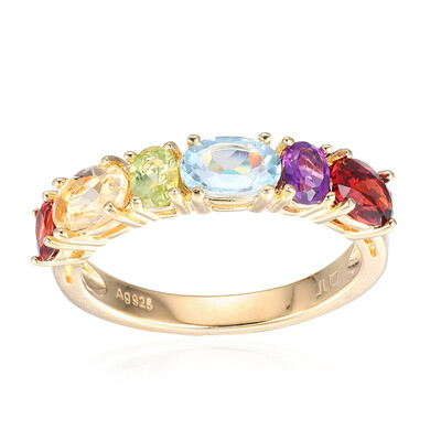 Anello in argento con Granato