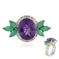 Anello in argento con Ametista (Gems en Vogue)