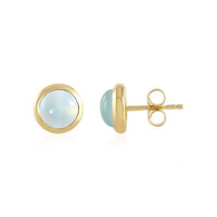 Orecchini in argento con Calcedonio Blu