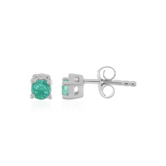 Orecchini in argento con Smeraldo Colombiano
