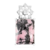 Ciondolo in argento con Rodonite