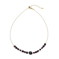 Collana in acciaio inossidabile con Granato