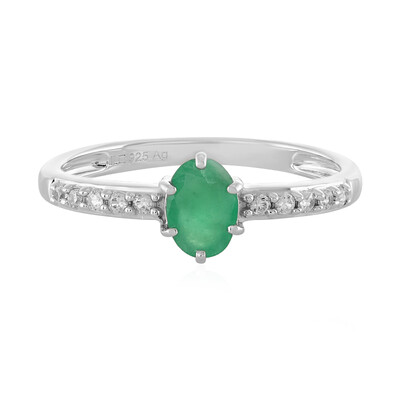 Anello in argento con Smeraldo Socoto