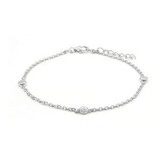 Bracciale in argento con Diamante I1 (G)