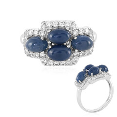 Anello in argento con Opale Blu