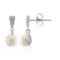 Orecchini in argento con Perla d'Acqua Dolce Bianca