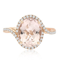Anello in oro con Morganite AAA (AMAYANI)