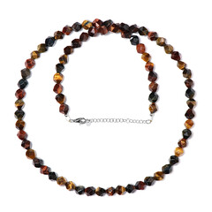 Collana in argento con Occhio di Tigre