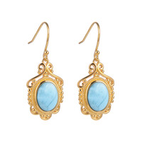 Orecchini in argento con Larimar