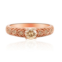 Anello in oro con Diamante Rose de France SI1 di Argyle