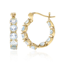 Orecchini in argento con Topazio Blu Cielo