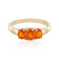 Anello in oro con Opale Ciliegia