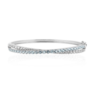 Bracciale in argento con Topazio Blu Cielo