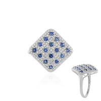 Anello in oro con Zaffiro Blu