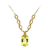 Collana in argento con Citrino Limone