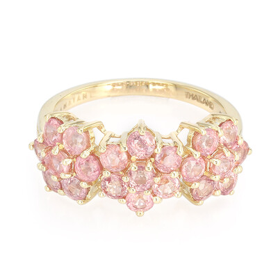 Anello in oro con Zaffiro Padparadscha (non riscaldato) (AMAYANI)