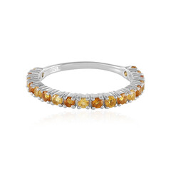 Anello in argento con Citrino