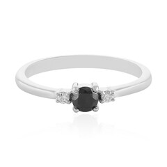 Anello in argento con Diamante Nero