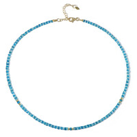 Collana in argento con Apatite Blu Neon