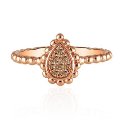 Anello in oro con Diamante Rose de France SI1 di Argyle