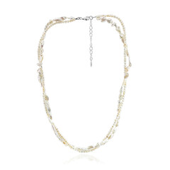 Collana in argento con Perla Keshi (TPC)