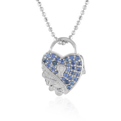 Ciondolo in argento con Zaffiro Ceylon Blu (Dallas Prince Designs)