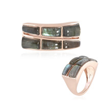 Anello in argento con Labradorite Verde Maniry (KM by Juwelo)