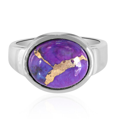 Anello in argento con Turchese Ramato Porpora