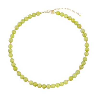 Collana in argento con Opale Pistacchio