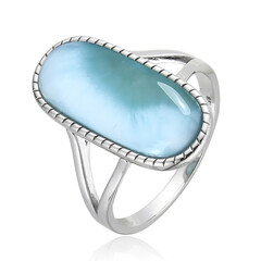 Anello in argento con Larimar