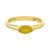 Anello in argento con Zaffiro Giallo del Madagascar