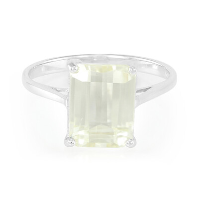Anello in argento con Kunzite Canarino