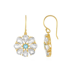 Orecchini in argento con Topazio Bianco