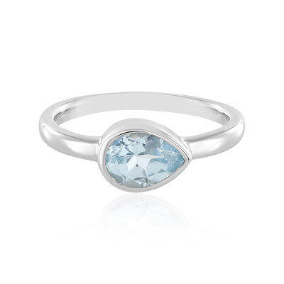 Anello in argento con Topazio Blu Cielo