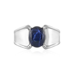 Anello in argento con Zaffiro Stellato Blu